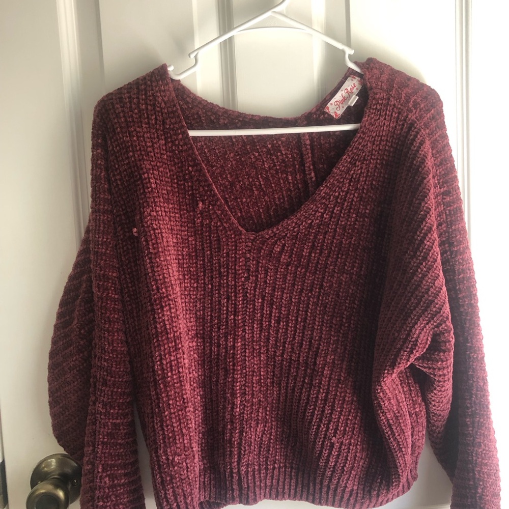 Pink Rose Women’s Pink/Red Sweater